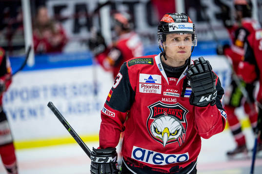 Malmö Redhawks Christoffer Forsberg deppar