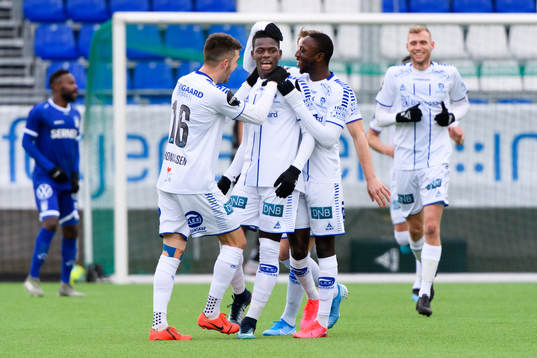 Sarpsborgs Ismaila Coulibaly jublar