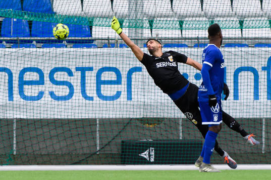 Sarpsborgs Ismaila Coulibaly (ej i bild) gör 1-0 bakom IFK