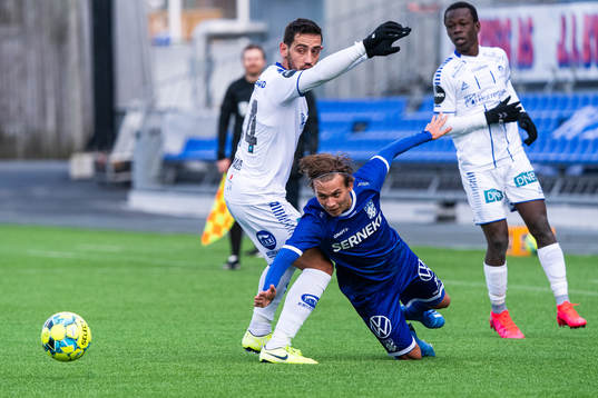 Sarpsborgs Mate Males och IFK Göteborgs Noah Alexandersson