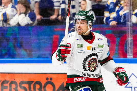 Frölundas Mats Rosseli Olsen jublar