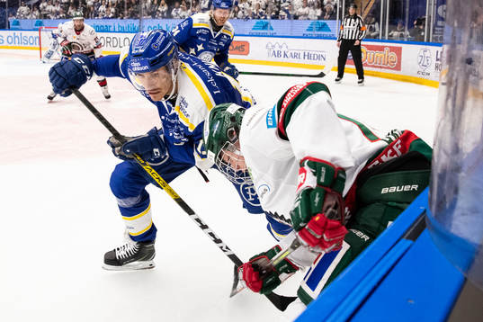 Leksands André Hult och Frölundas Lucas Raymond