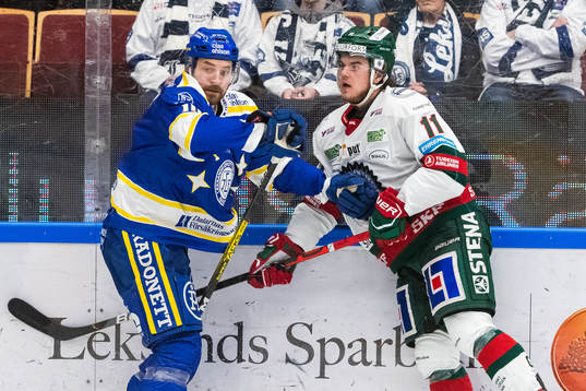 Leksands Johan Fransson och Frölundas Samuel Fagemo