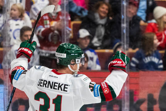 Frölundas Nicklas Lasu jublar