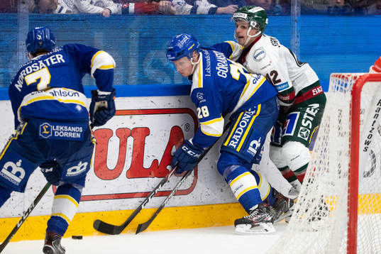 Leksands Mattias Göransson och Frölundas Max Friberg