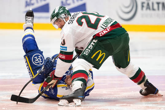 Frölundas Joel Lundqvist och Leksands Jon Knuts