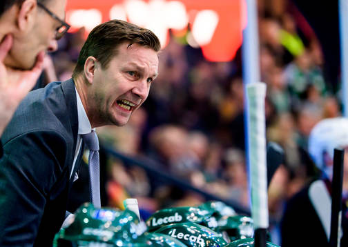 Färjestads huvudtränare Johan Pennerborn