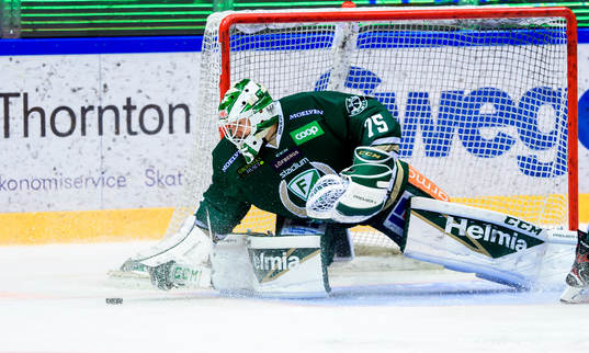 Färjestads målvakt Arvid Holm
