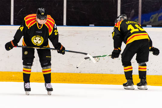 Brynäs Emil Molin och Anton Rödin deppar