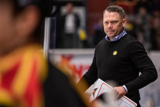 Brynäs assisterande tränare Mikael Holmqvist