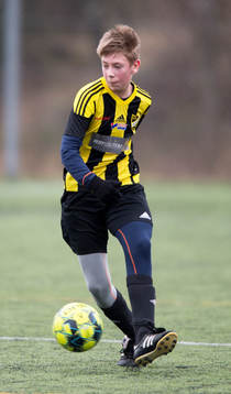 IFK Hässleholms Ali Reza Nazari i matchen i Vintercupen