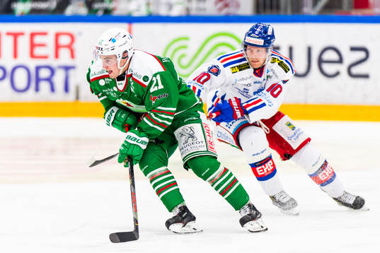 Rögles Nils Höglander och Oskarshamns Nicklas Heinerö