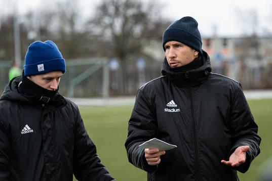 Eskilsminnes assisterande tränare André Petersson och