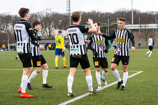 Landskronas spelare jublar