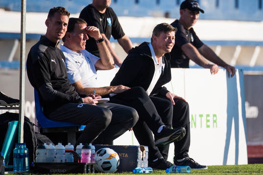 Assistant coaches Daniel Bäckström and Remy Reijnierse