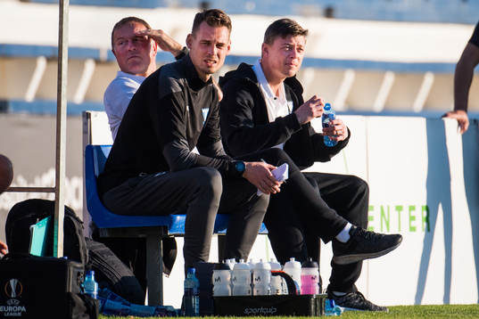 Assistant coaches Daniel Bäckström and Remy Reijnierse