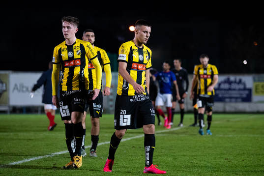 Häckens Patrik Wålemark och Ali Youssef  deppar