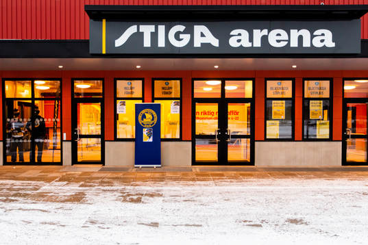 Exteriör av Stiga Arena