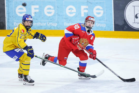 Sveriges Emma Nordin och Rysslands Aleksandra Vafina
