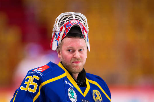 goaltender Magnus Hellberg of Sweden
