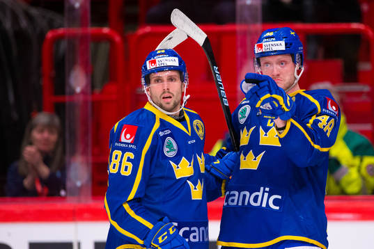Mathias Bromé and Carl Klingberg celebrates