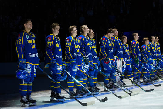 Daniel Zaar, Nils Lundkvist and Jesper Sellgren of Sweden