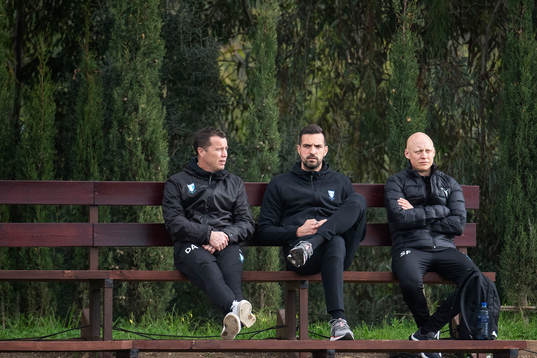 Daniel Andersson, head of sports, goalkeeper Dusan