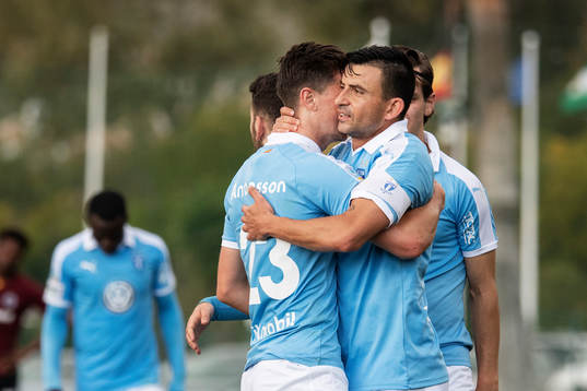 Marcus Antonsson and Behrang Safari celebrate