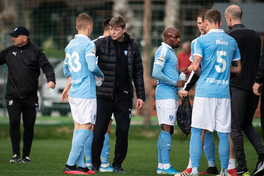 Amel Mujanic and Jon Dahl Tomasson, head coach of Malmö FF