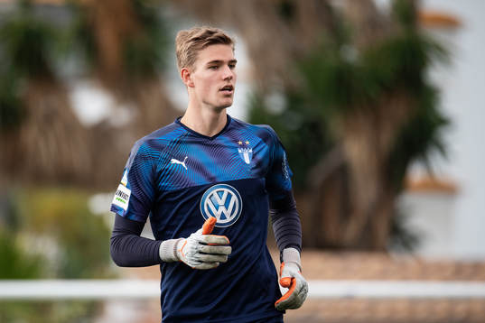 goalkeeper Mathias Nilsson of Malmö FF