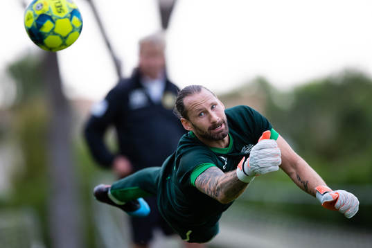 Hammarbys målvakt Johan Wiland