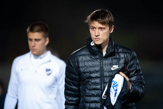 Simon Thern of Norrköping prior to The Atlantic Cup match