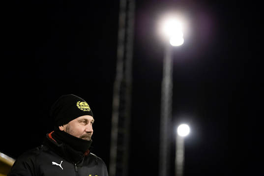 Mjällbys tränare Marcus Lantz