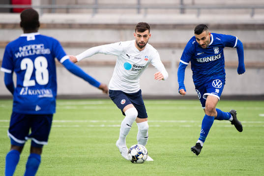 Helsingborgs Egzon Bejtulai och IFK Göteborgs Sargon