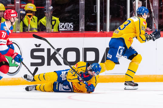 Lukas Bengtsson of Sweden in pain