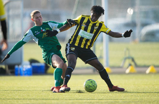 i träningsmatchen mellan IFK Hässleholm och Olympic i
