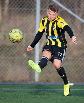 IFK Hässleholms Amel Crnalic i träningsmatchen mellan IFK