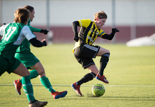IFK Hässleholms Philip Bengtsson i träningsmatchen mellan