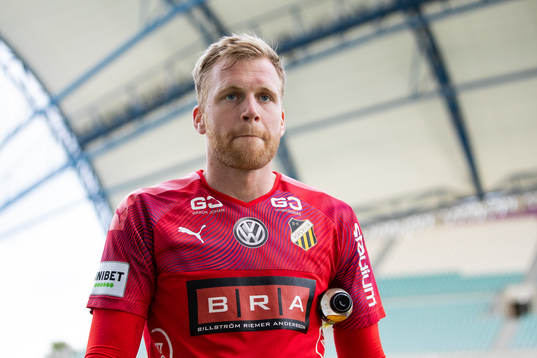 Goalkeeper Peter Abrahamsson of Häcken