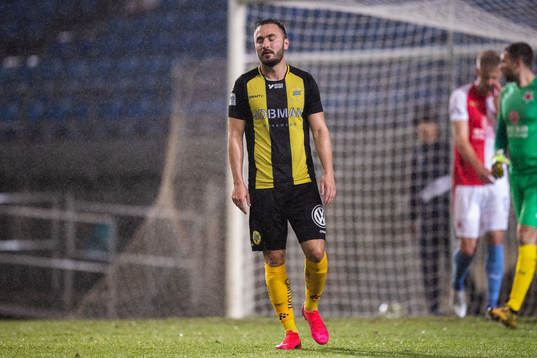 Muamer Tankovic of Hammarby looks dejected