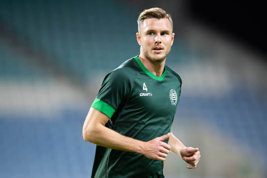 Richard Magyar of Hammarby prior to the friendly match