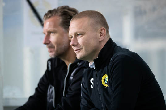 Head coach Stefan Billborn of Hammarby prior to the