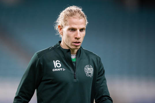 Gustav Ludwigson of Hammarby prior to the friendly match
