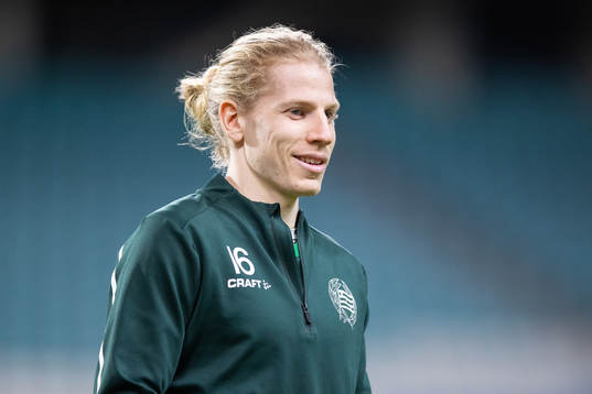 Gustav Ludwigson of Hammarby prior to the friendly match
