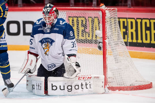 goalkeeper Frans Tuohimaa of Finland