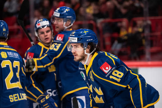 Dennis Everberg of Sweden celebrates