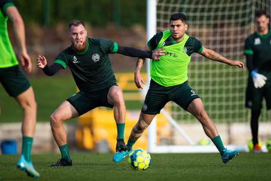 Hammarbys David Fällman och Paulinho