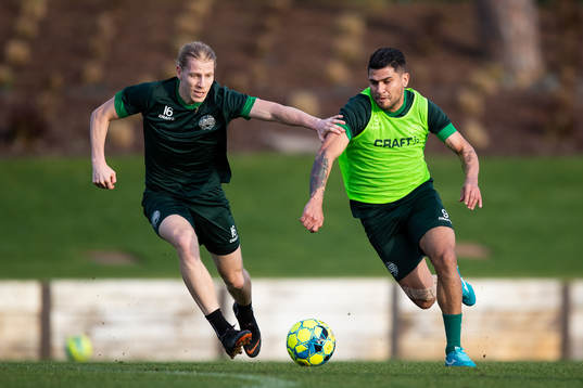 Hammarbys Gustav Ludwigson och Paulinho