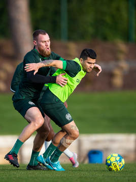 Hammarbys David Fällman och Paulinho