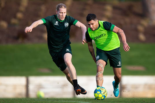 Hammarbys David Fällman och Paulinho